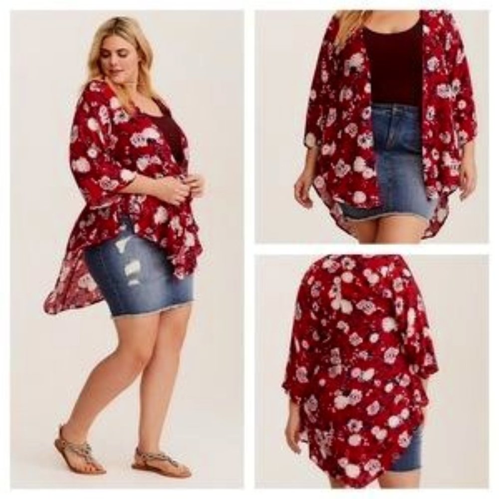 Torrid Gorgeous Floral kimono wrap